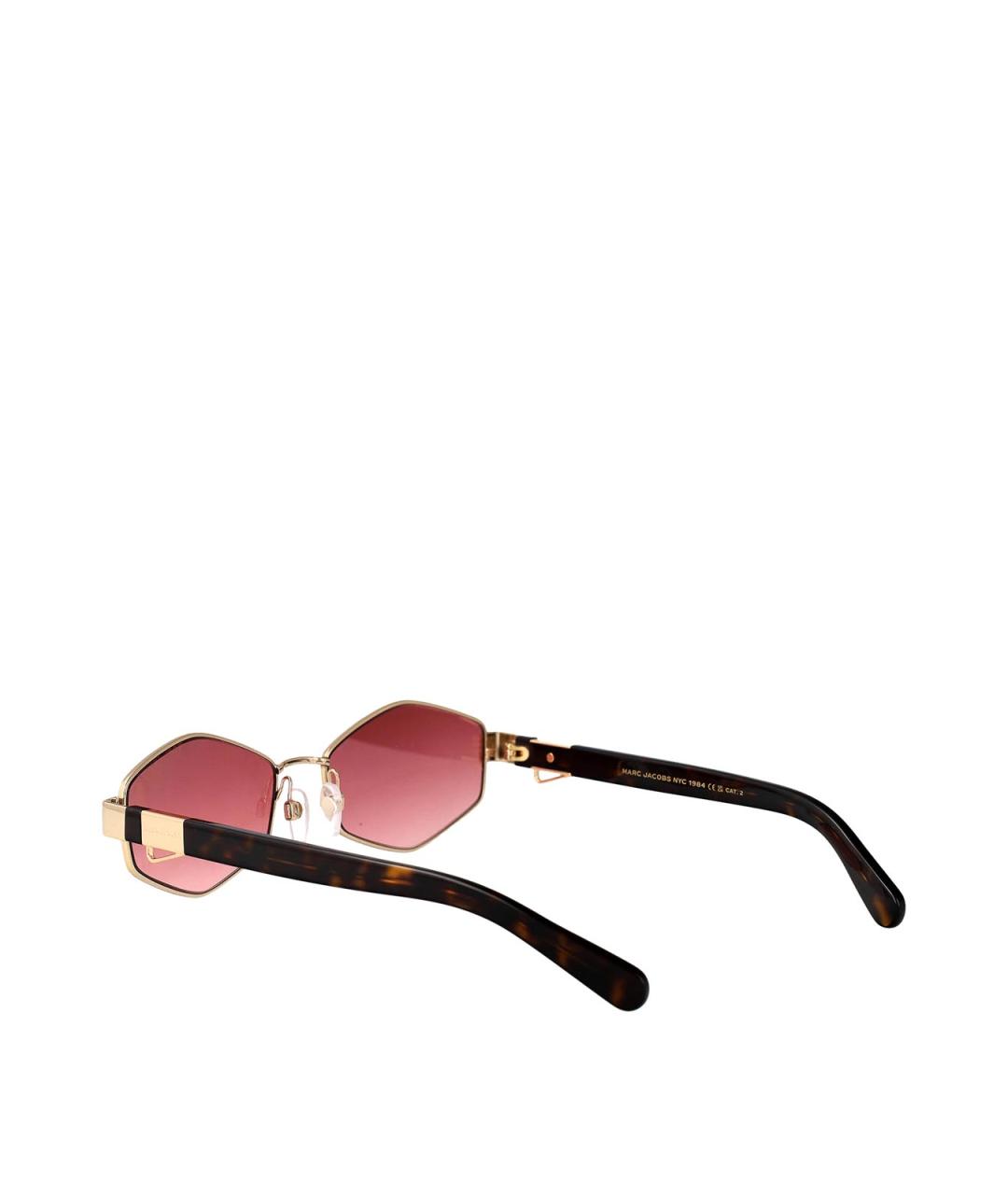 MARC JACOBS Бордовые металлические солнцезащитные очки, фото 4