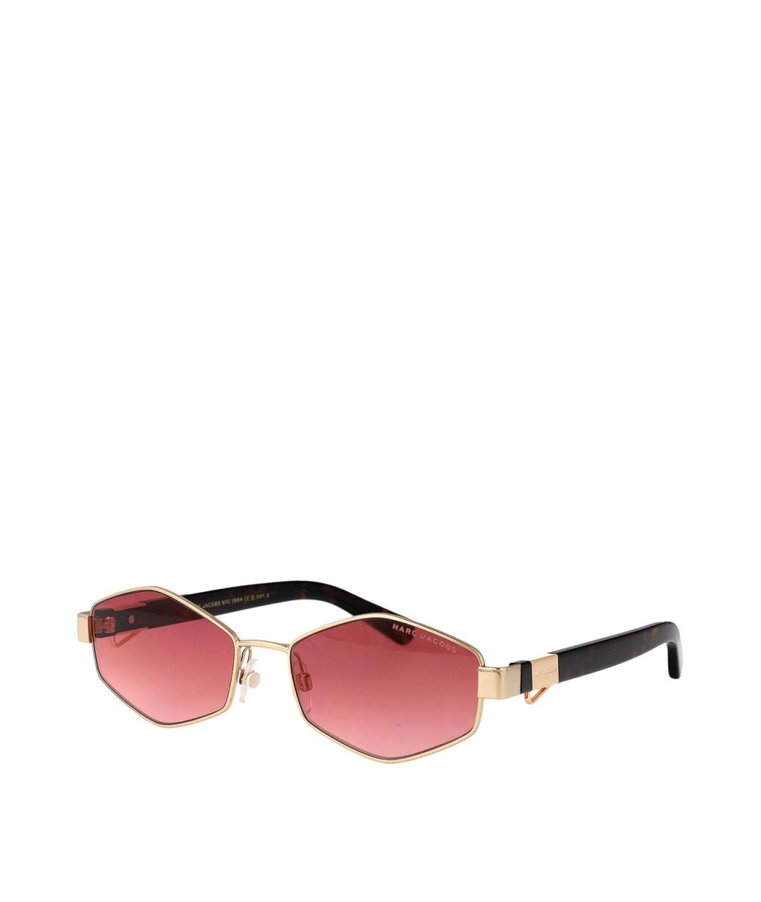 MARC JACOBS Бордовые металлические солнцезащитные очки, фото 2