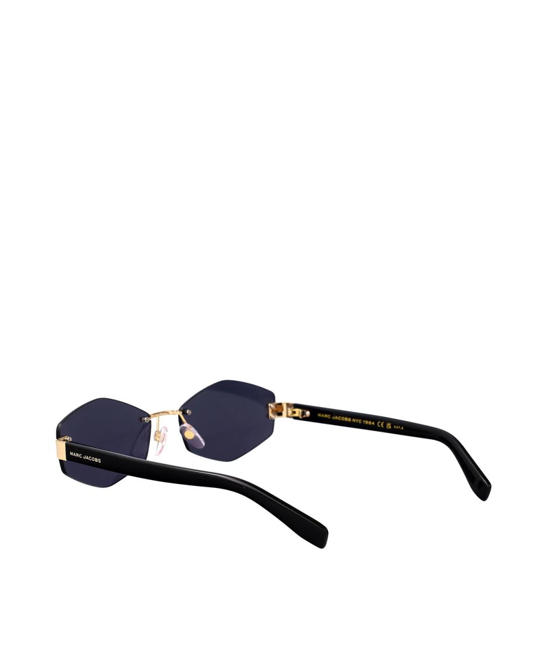 MARC JACOBS Золотые металлические солнцезащитные очки, фото 4