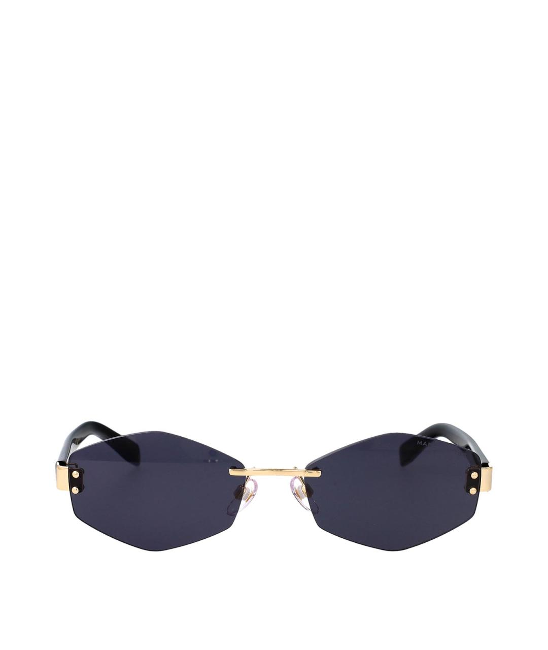 MARC JACOBS Золотые металлические солнцезащитные очки, фото 1