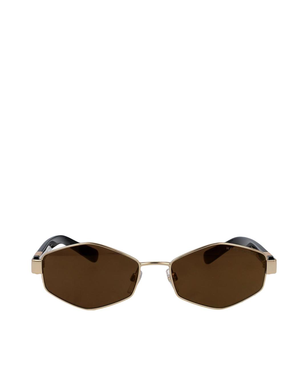 MARC JACOBS Золотые металлические солнцезащитные очки, фото 1