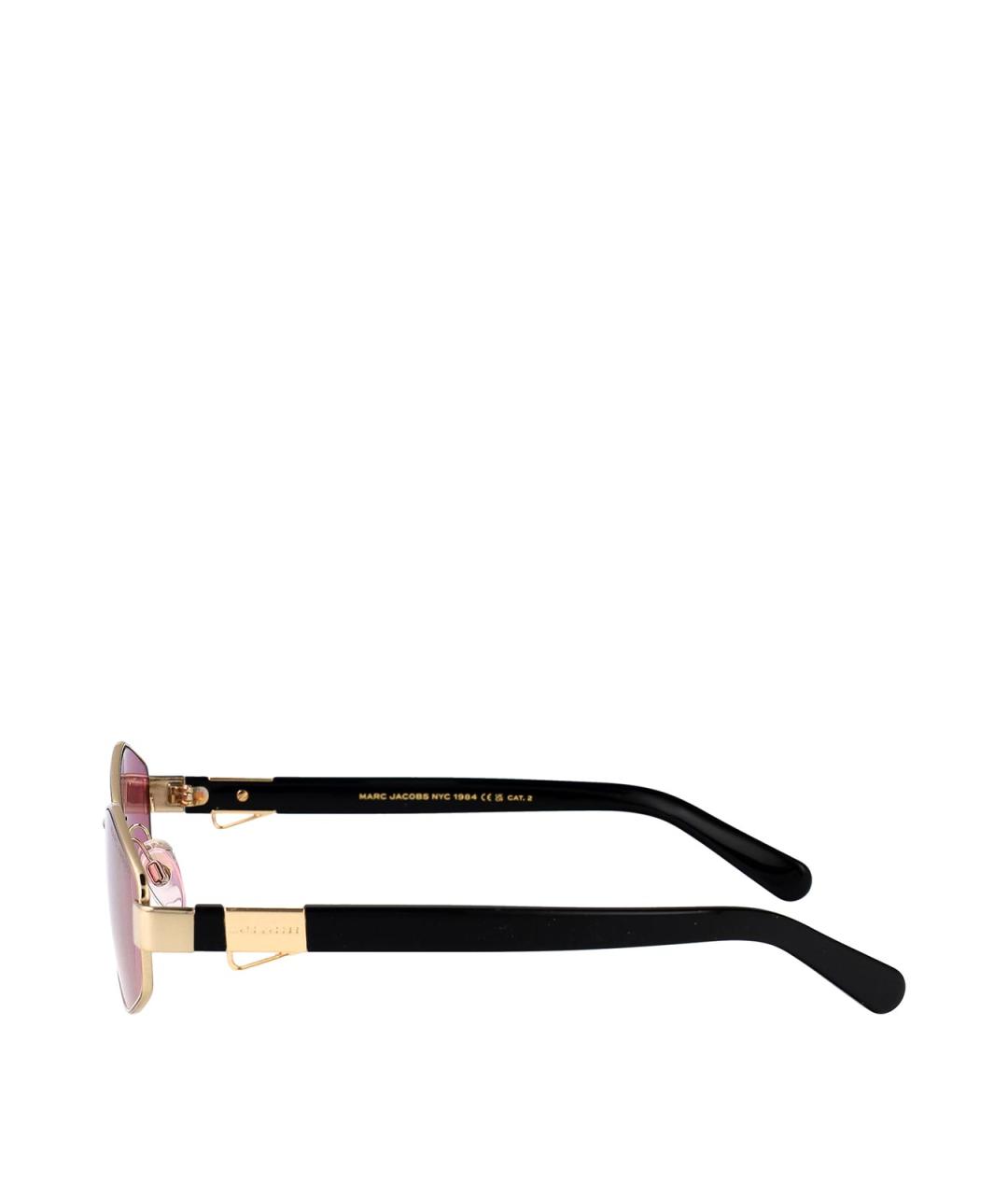 MARC JACOBS Золотые металлические солнцезащитные очки, фото 3