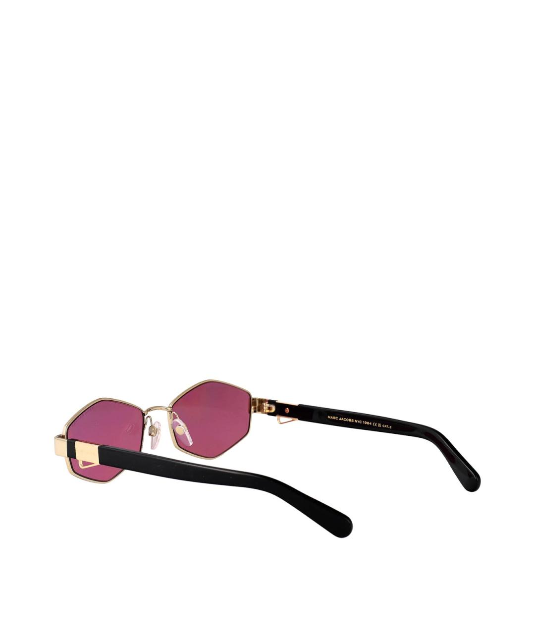 MARC JACOBS Золотые металлические солнцезащитные очки, фото 4