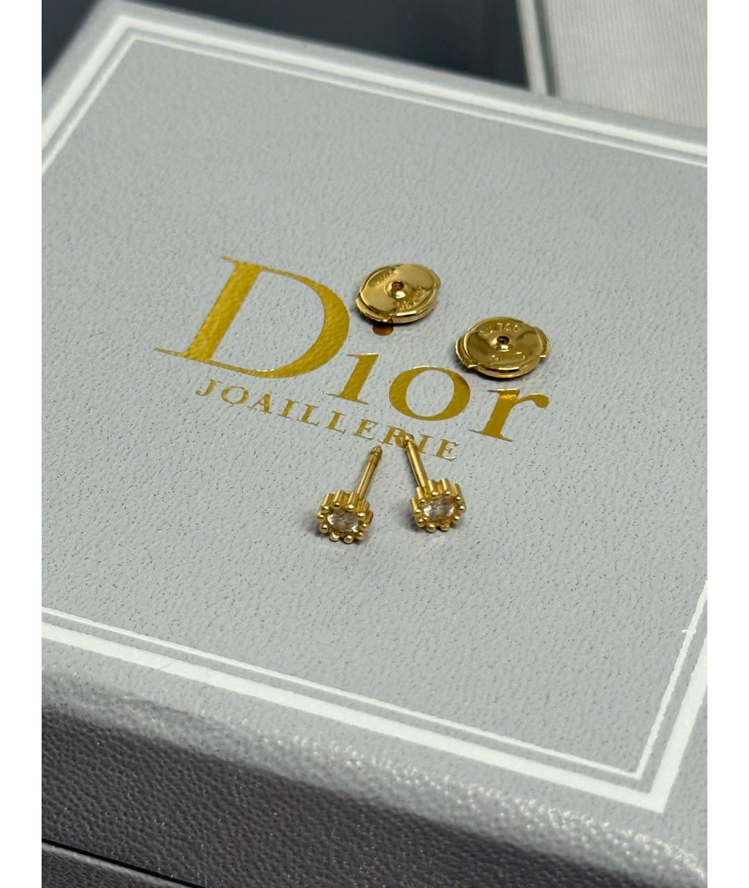 CHRISTIAN DIOR Золотые серьги, фото 2