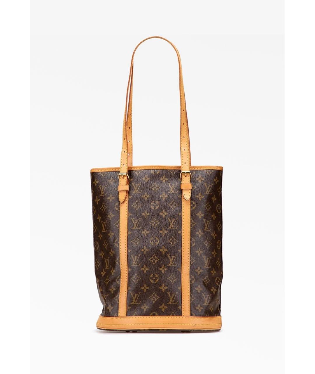 LOUIS VUITTON Коричневая канва сумка тоут, фото 9