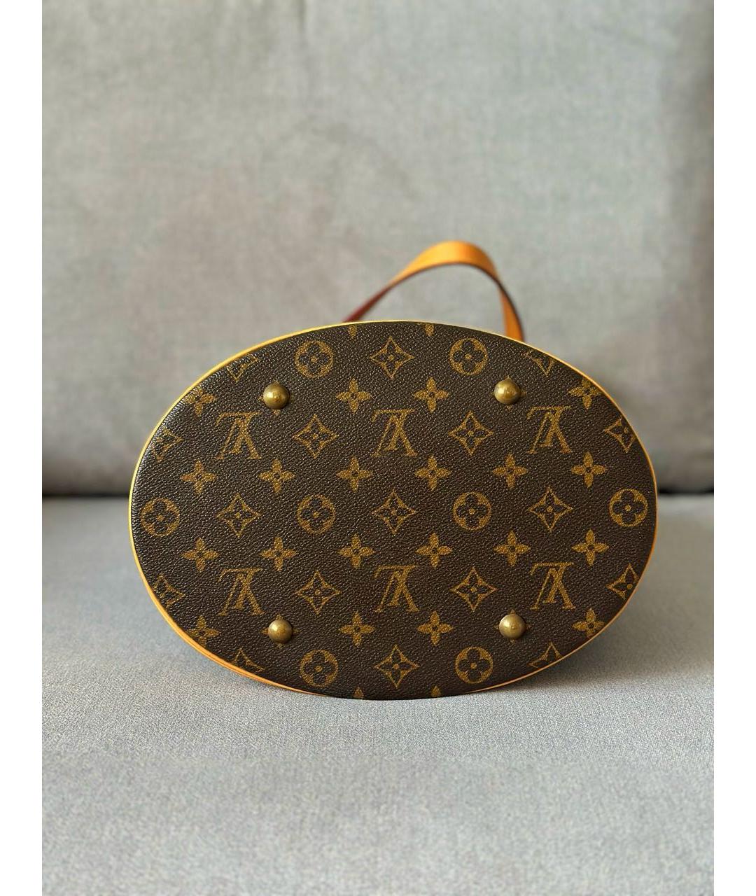 LOUIS VUITTON Коричневая канва сумка тоут, фото 6