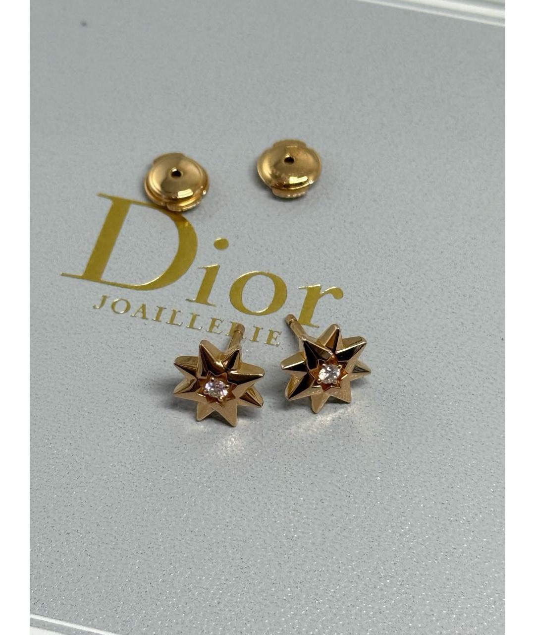 CHRISTIAN DIOR Золотые серьги, фото 3