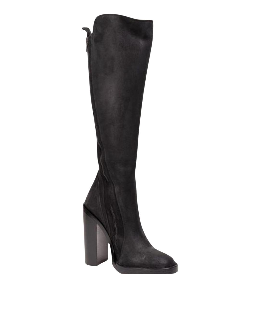 ANN DEMEULEMEESTER Черные кожаные сапоги, фото 1
