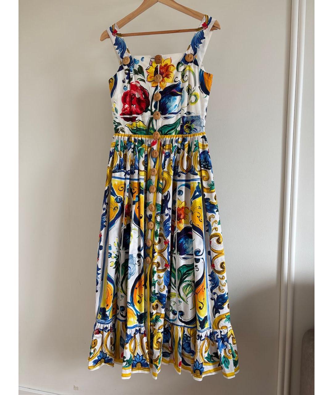 DOLCE&GABBANA Мульти хлопковый сарафан, фото 6