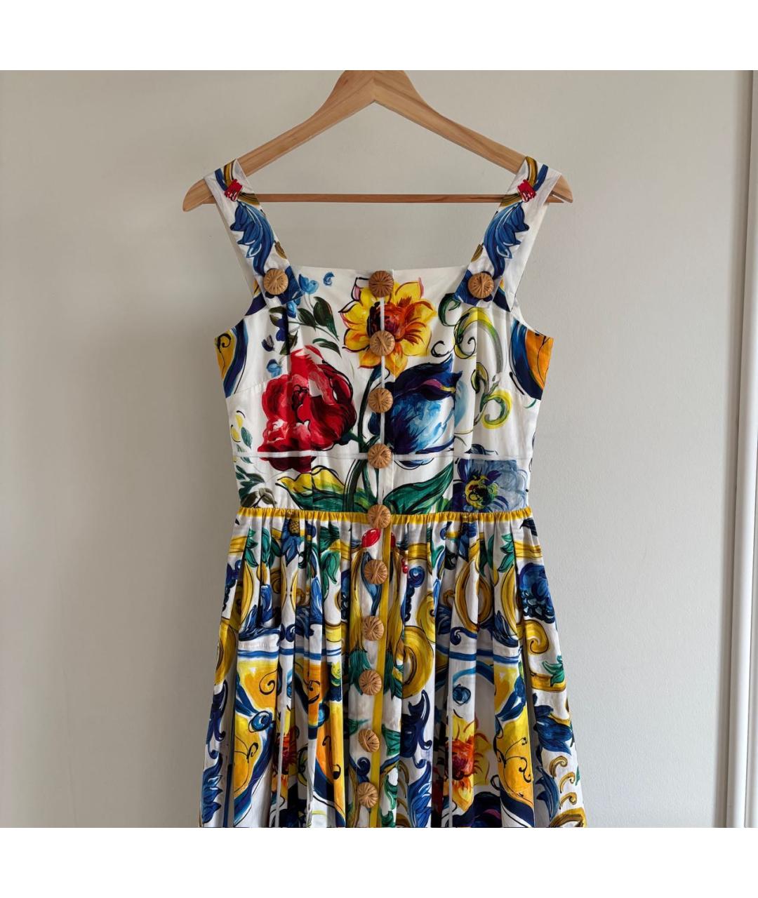 DOLCE&GABBANA Мульти хлопковый сарафан, фото 2