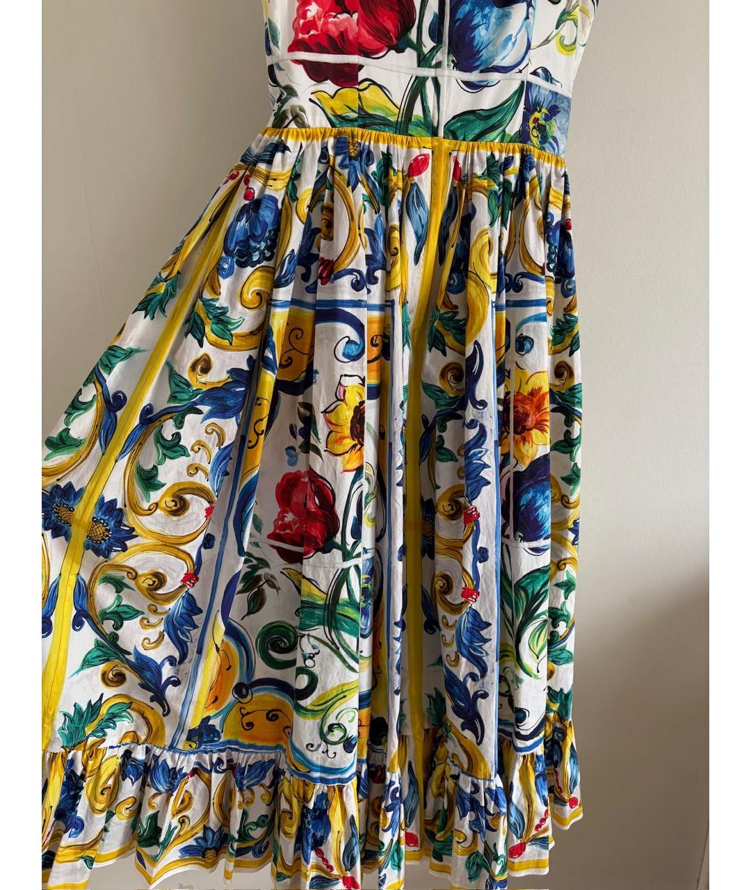 DOLCE&GABBANA Мульти хлопковый сарафан, фото 5