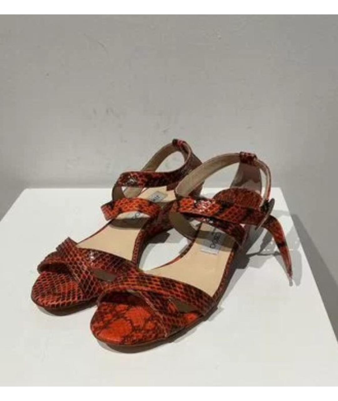 JIMMY CHOO Мульти кожаные босоножки, фото 5