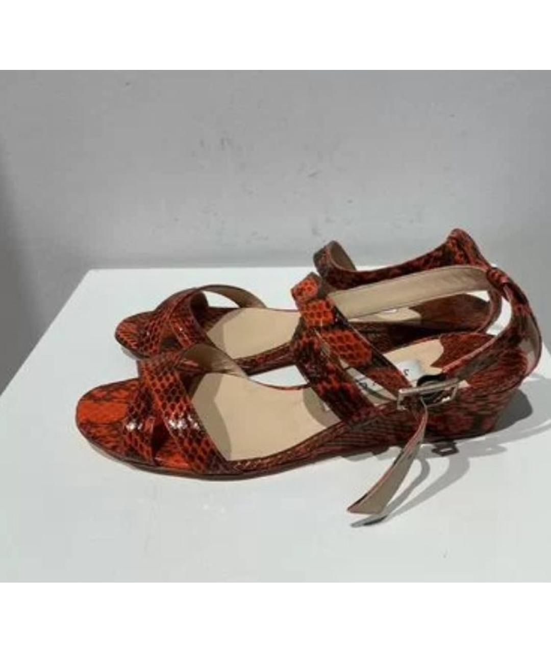 JIMMY CHOO Мульти кожаные босоножки, фото 2