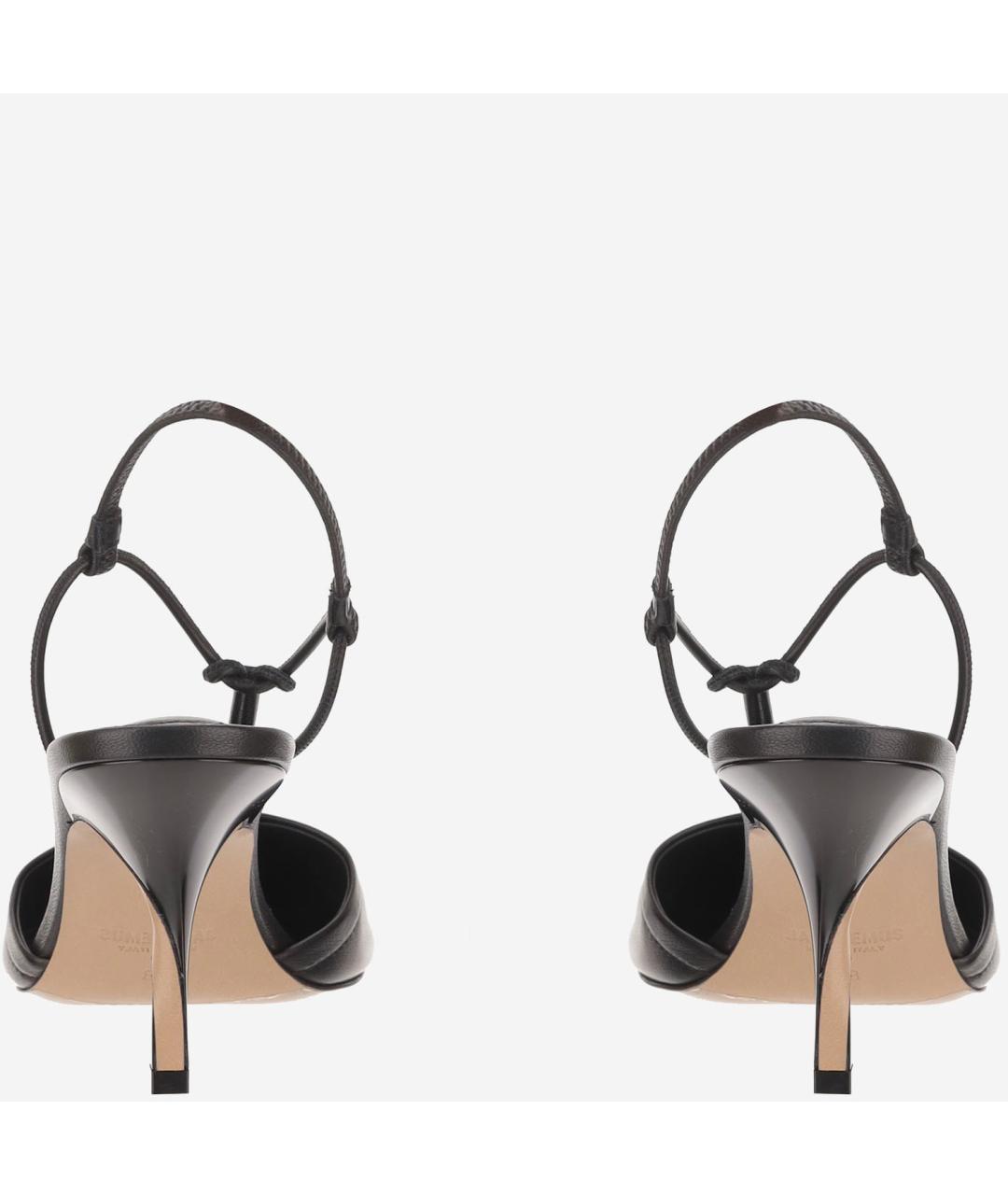 JACQUEMUS Черные кожаные туфли, фото 3