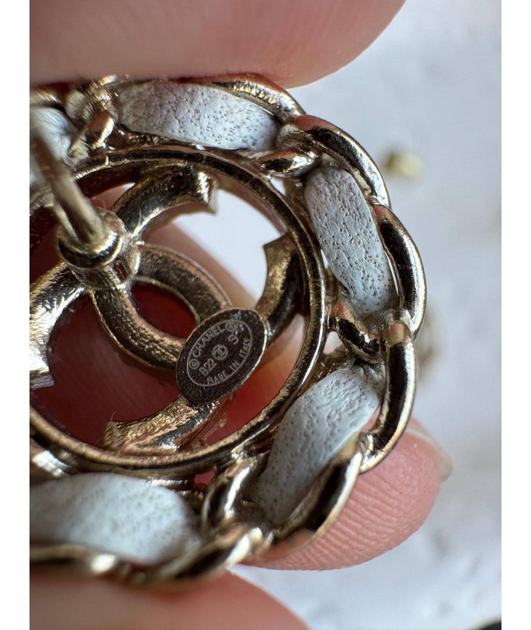 CHANEL Золотые серьги, фото 4