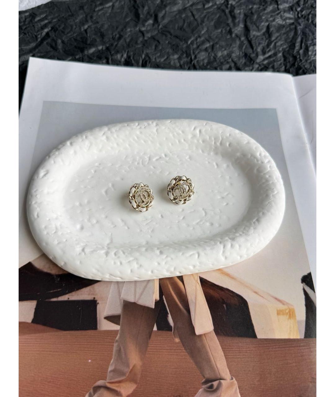 CHANEL Золотые серьги, фото 2