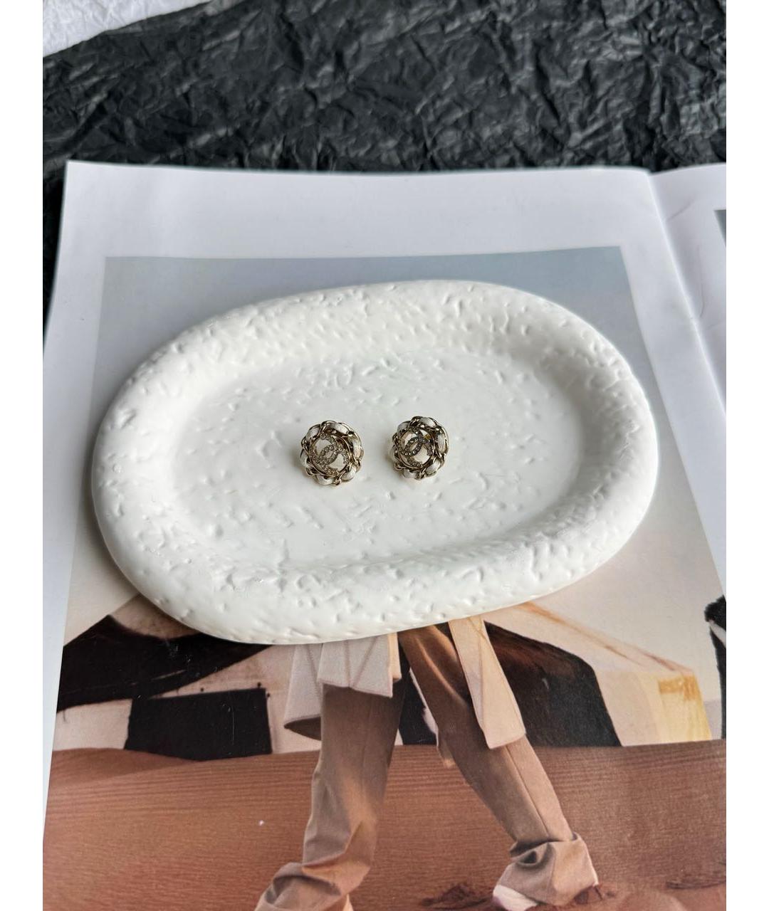 CHANEL Золотые серьги, фото 5