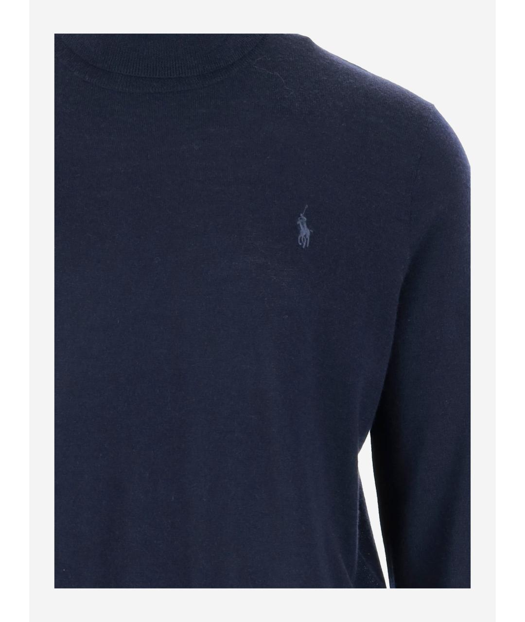POLO RALPH LAUREN Темно-синяя водолазка, фото 3
