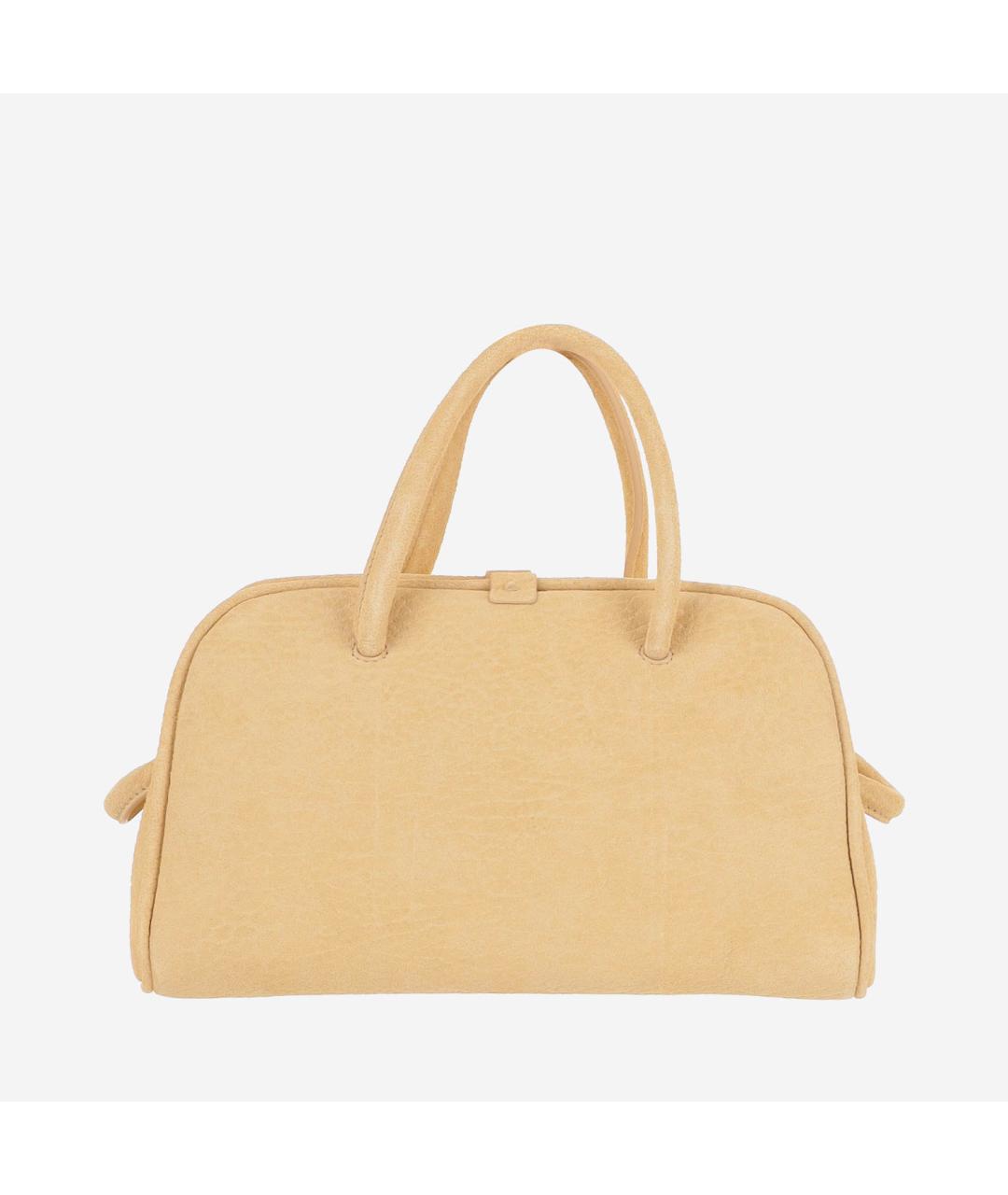 JACQUEMUS Оранжевая кожаная сумка тоут, фото 3