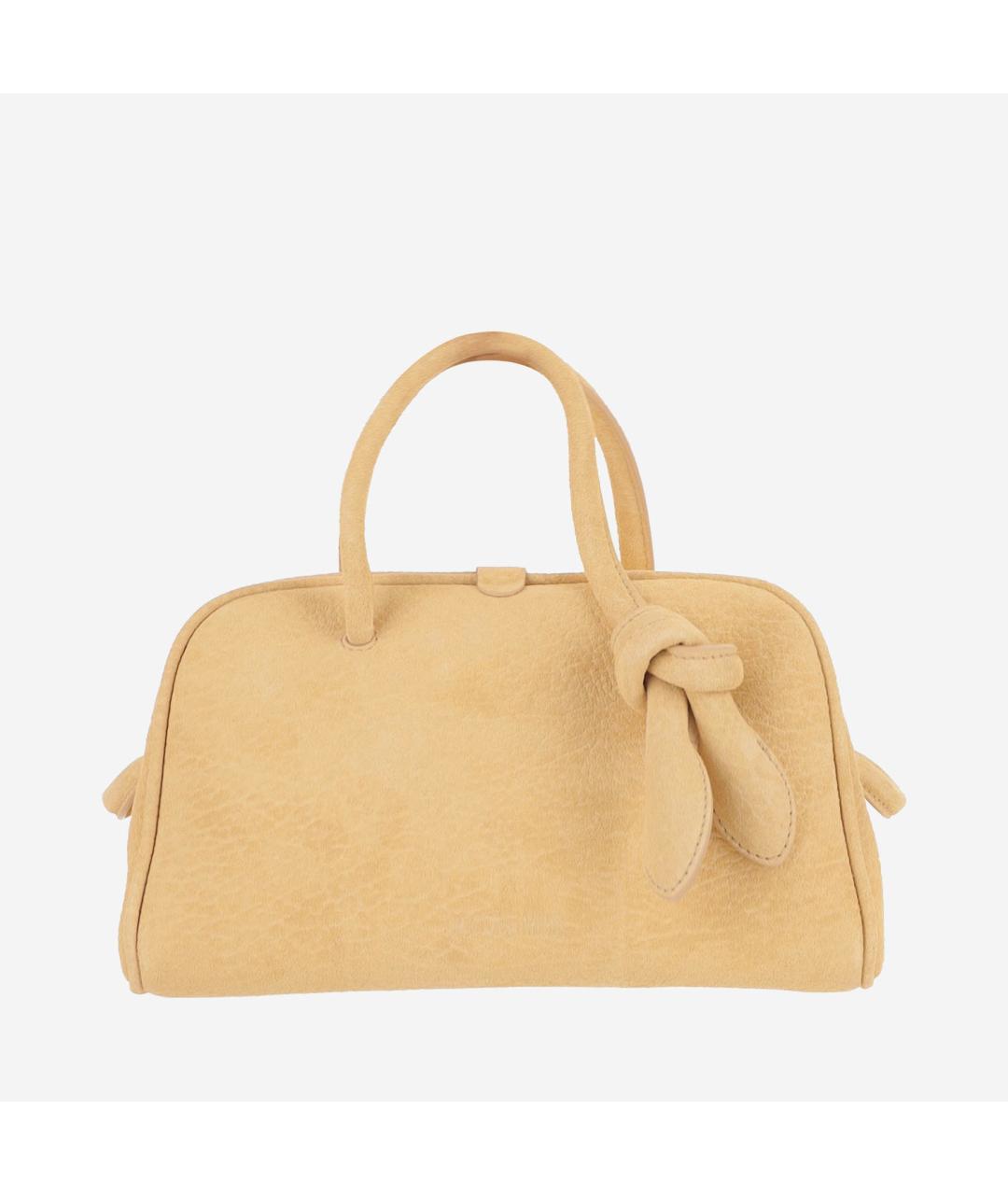 JACQUEMUS Оранжевая кожаная сумка тоут, фото 6