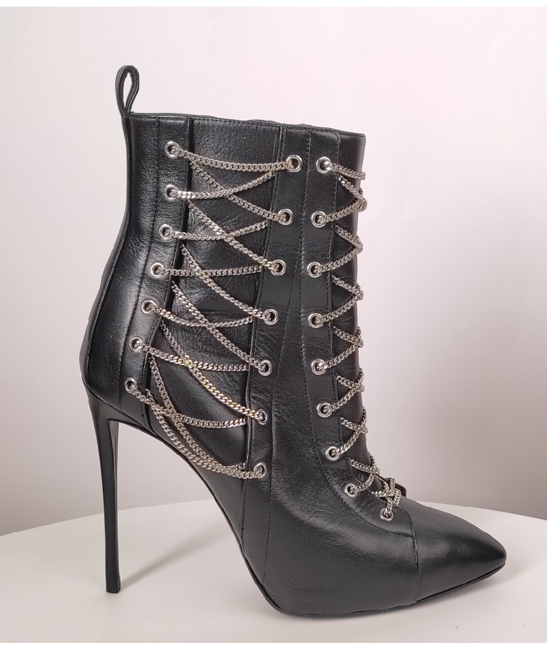 GIUSEPPE ZANOTTI DESIGN Черные кожаные ботильоны, фото 9