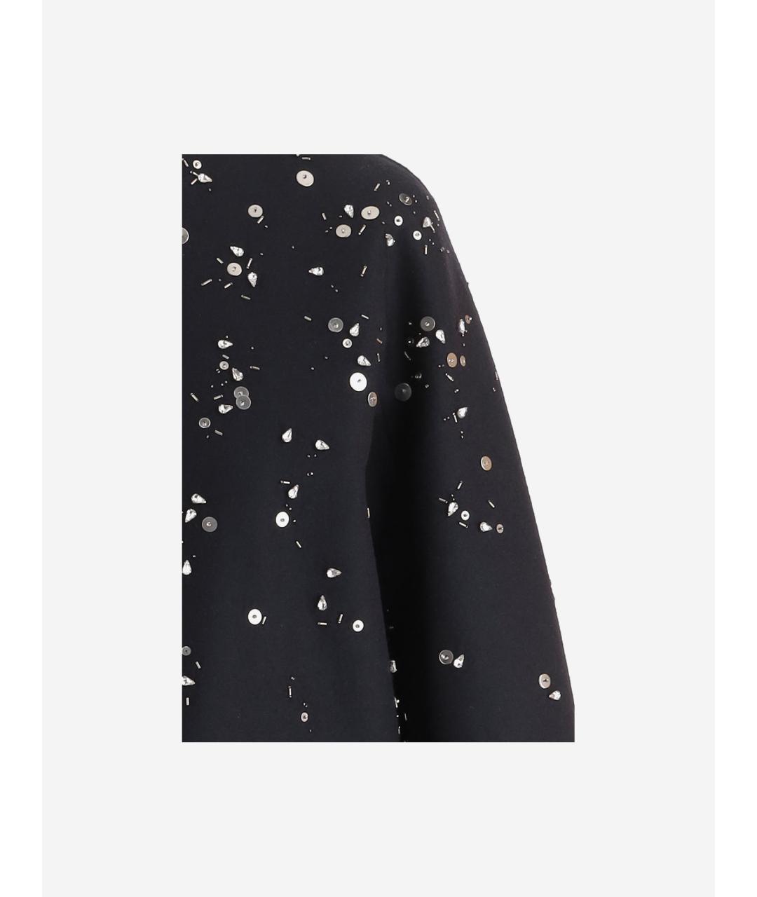JIL SANDER Темно-синее шерстяное пальто, фото 3