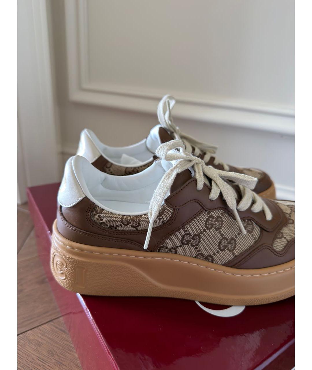 GUCCI Коричневые кроссовки, фото 8