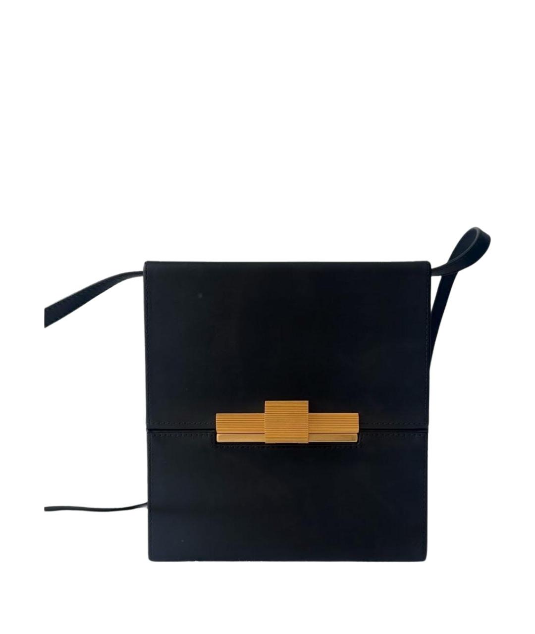 BOTTEGA VENETA Черная кожаная сумка через плечо, фото 1