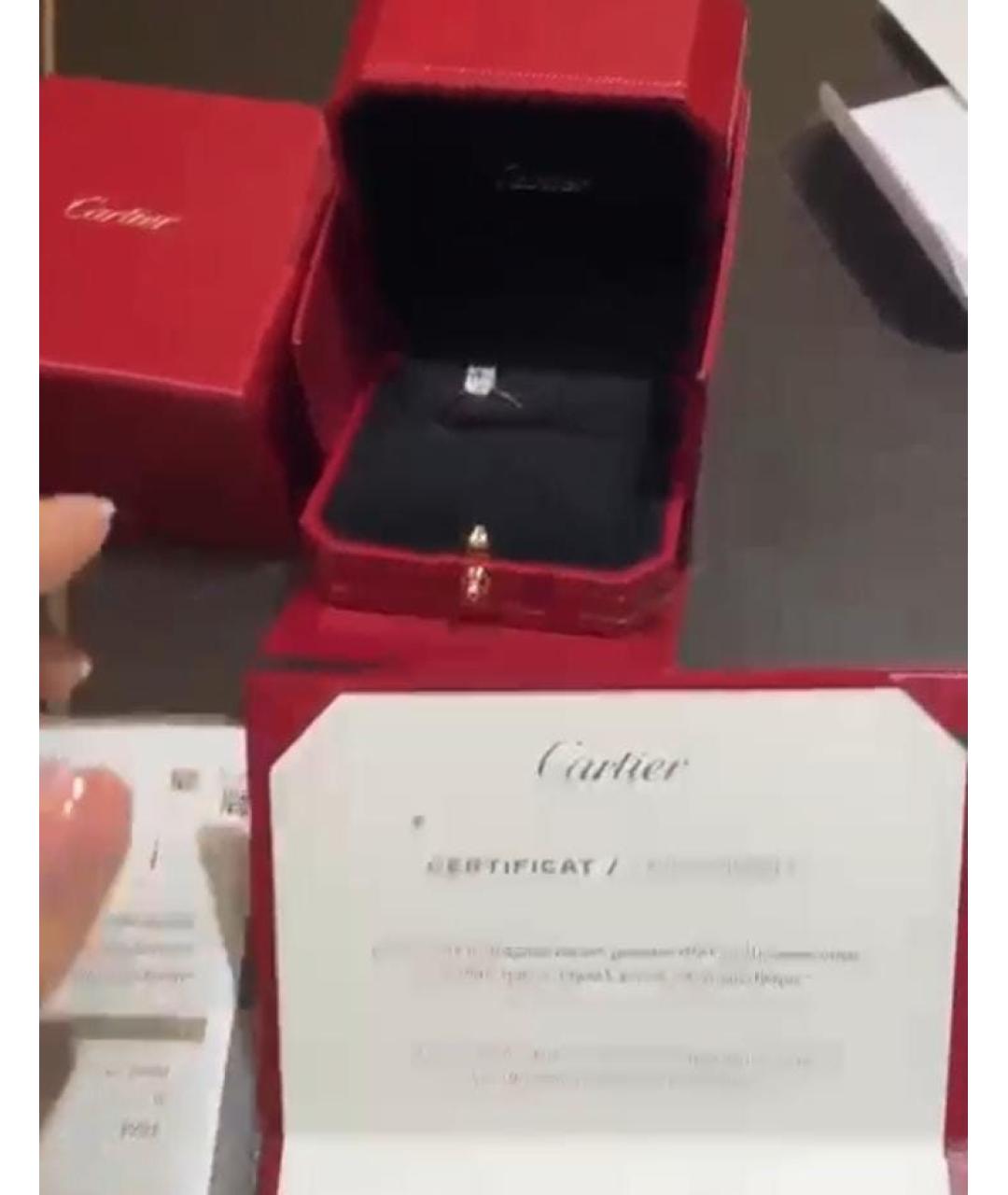 CARTIER Серебряное платиновое кольцо, фото 2