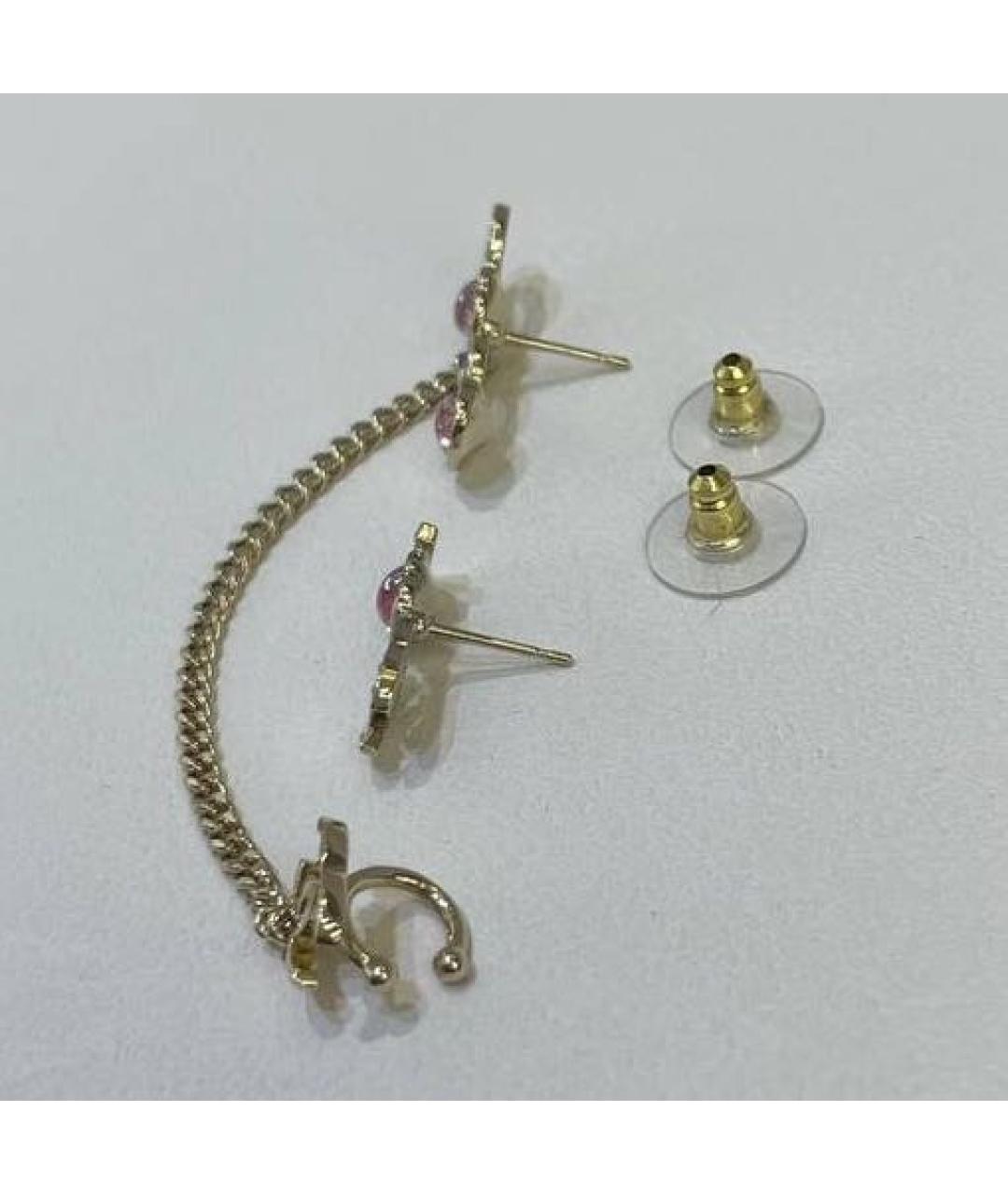 CHANEL Золотые серьги, фото 5