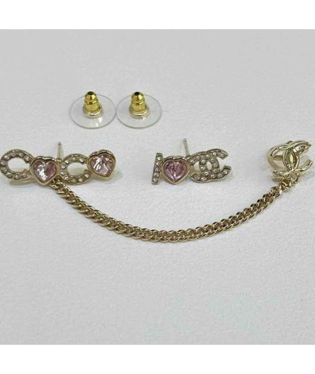 CHANEL Золотые серьги, фото 6