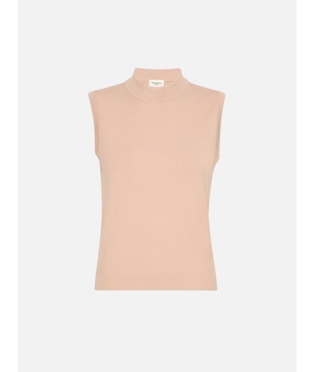 WEEKEND MAX MARA Розовая вискозная майка, фото 6