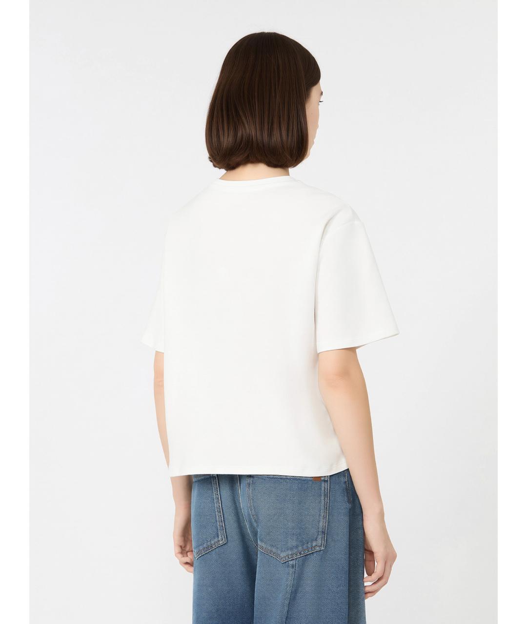 WEEKEND MAX MARA Мульти хлопковая футболка, фото 4