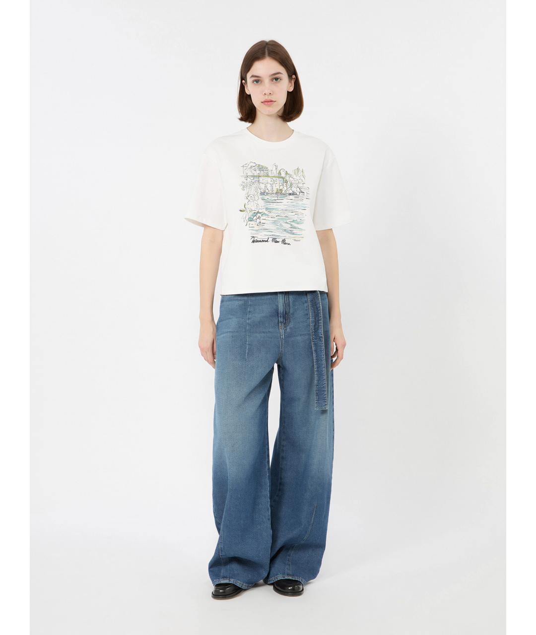 WEEKEND MAX MARA Мульти хлопковая футболка, фото 2