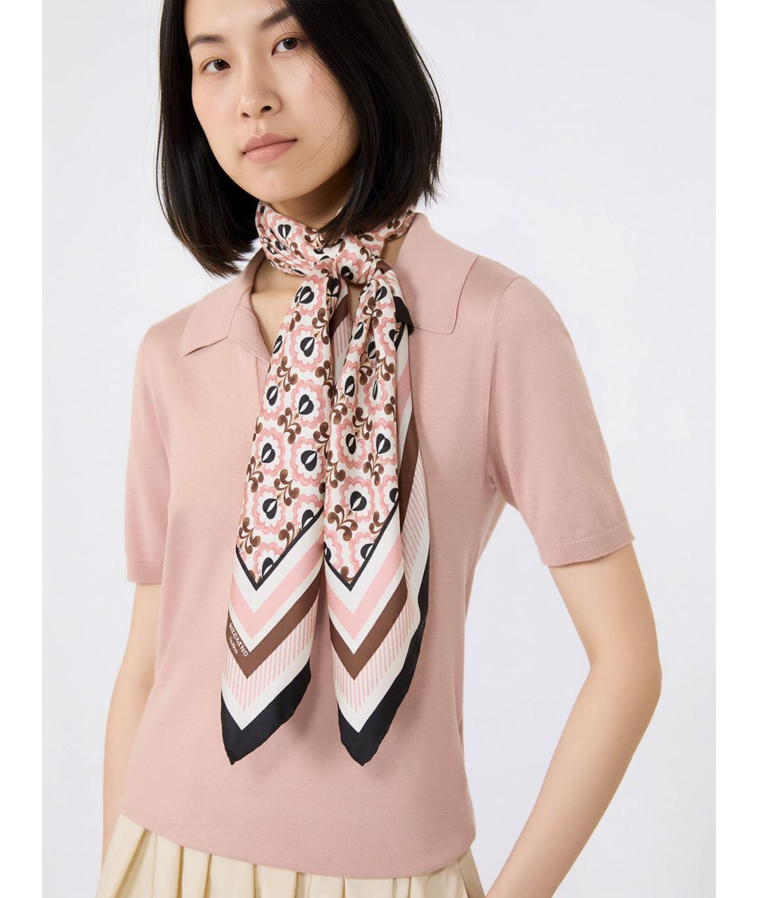 WEEKEND MAX MARA Мульти шелковый платок, фото 4