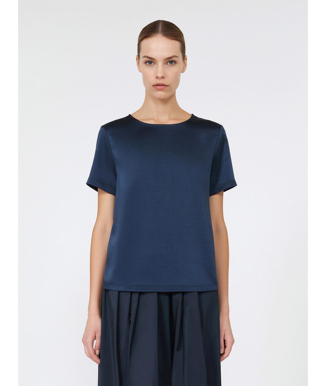 WEEKEND MAX MARA Синяя полиэстеровая блузы, фото 3