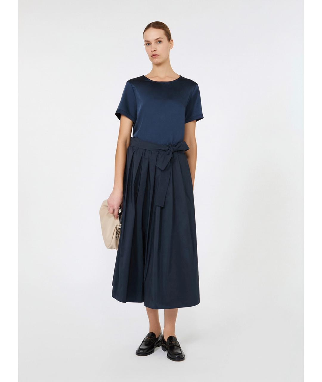 WEEKEND MAX MARA Синяя полиэстеровая блузы, фото 2