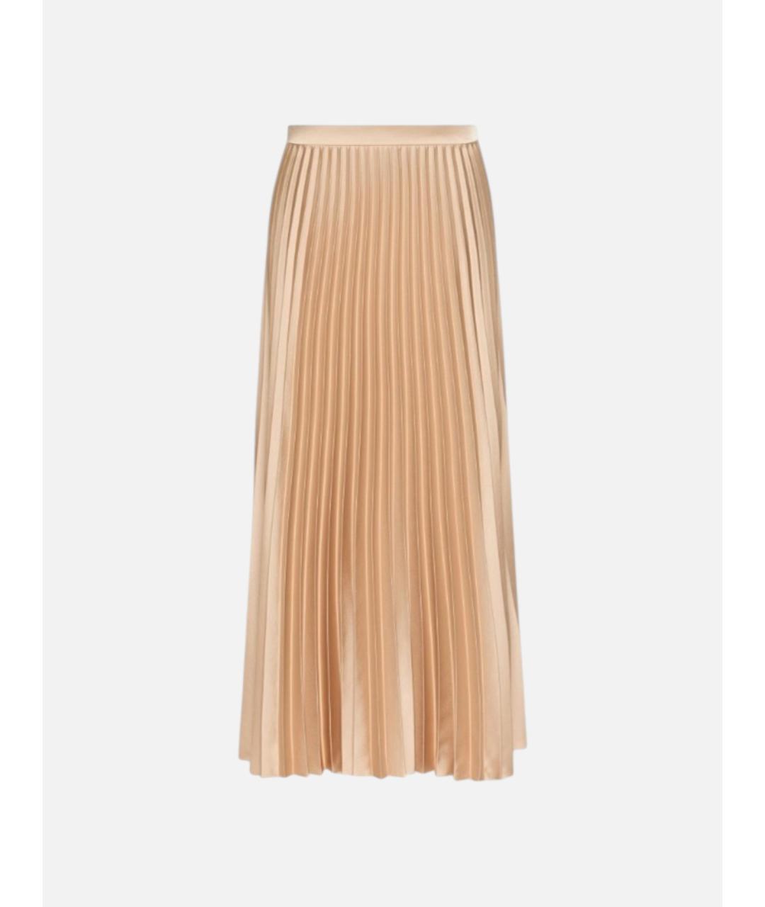 WEEKEND MAX MARA Розовая полиэстеровая юбка макси, фото 5