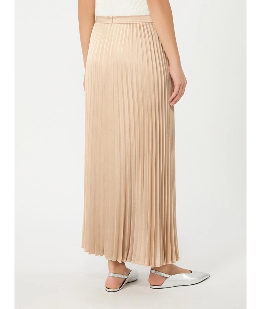 WEEKEND MAX MARA Розовая полиэстеровая юбка макси, фото 4