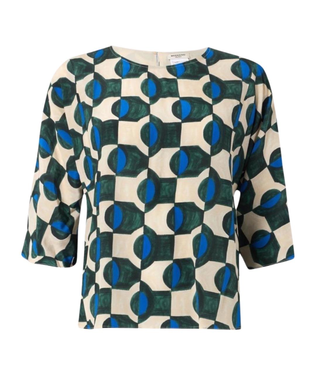 WEEKEND MAX MARA Мульти шелковая блузы, фото 1