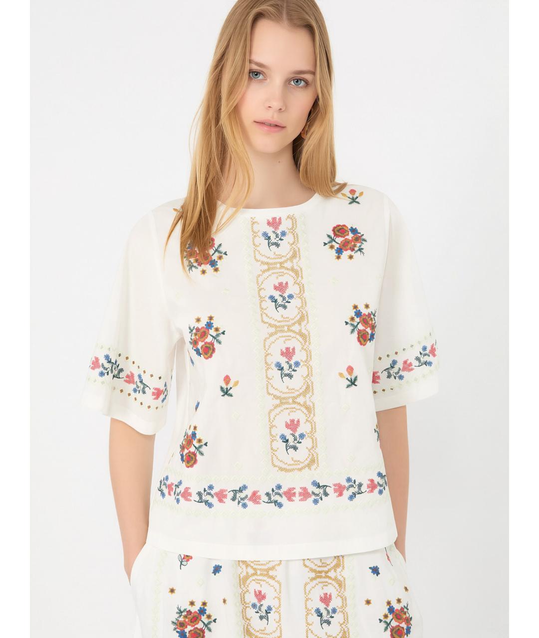 WEEKEND MAX MARA Мульти хлопковая блузы, фото 5