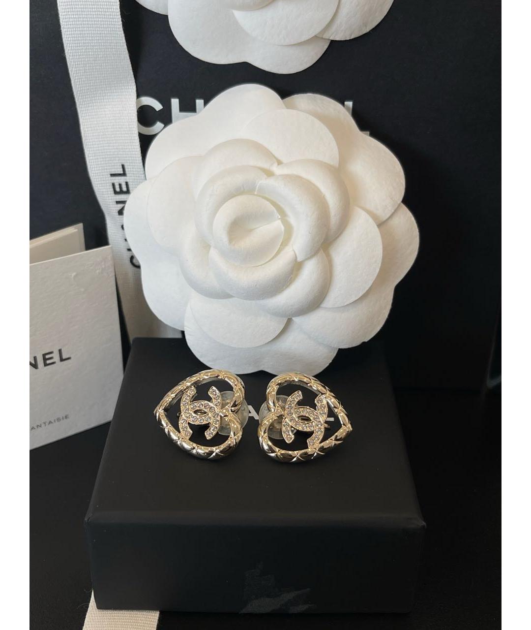 CHANEL Серебряные серьги, фото 3