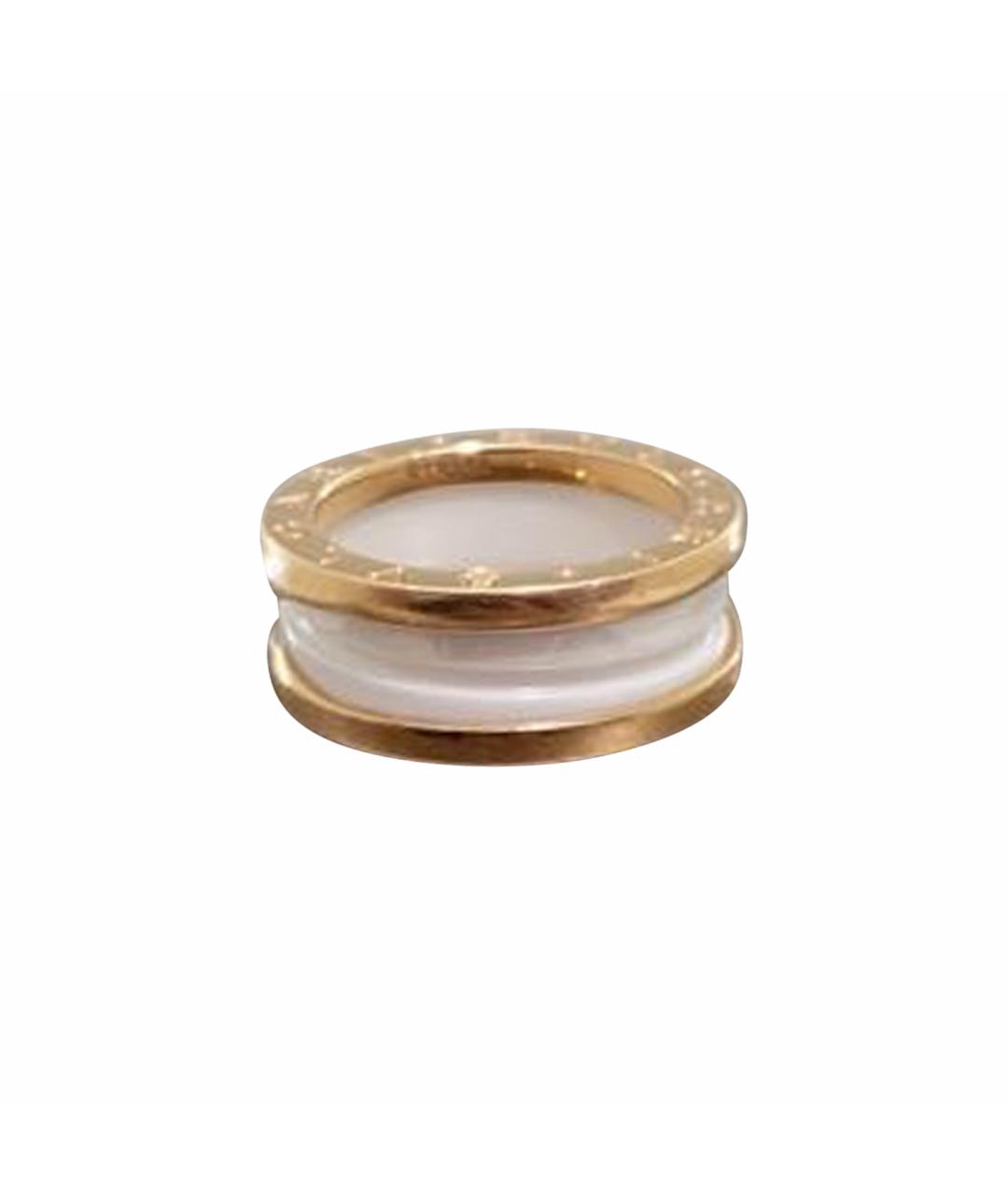 BVLGARI Белое кольцо из розового золота, фото 1