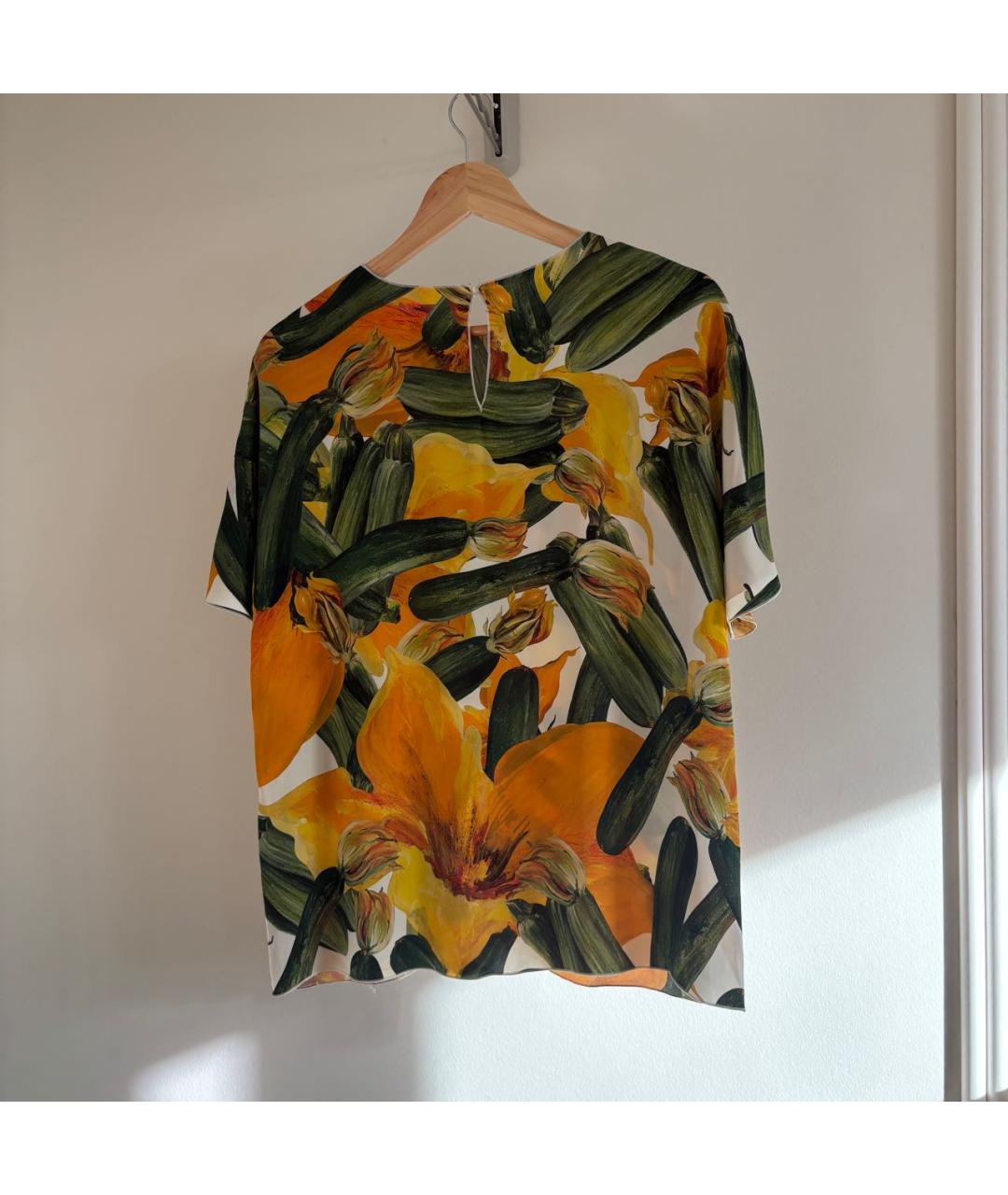 DOLCE&GABBANA Мульти шелковая блузы, фото 6