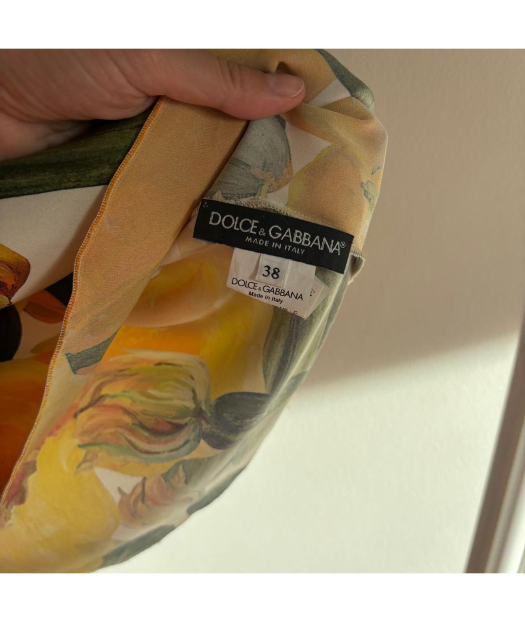 DOLCE&GABBANA Мульти шелковая блузы, фото 3