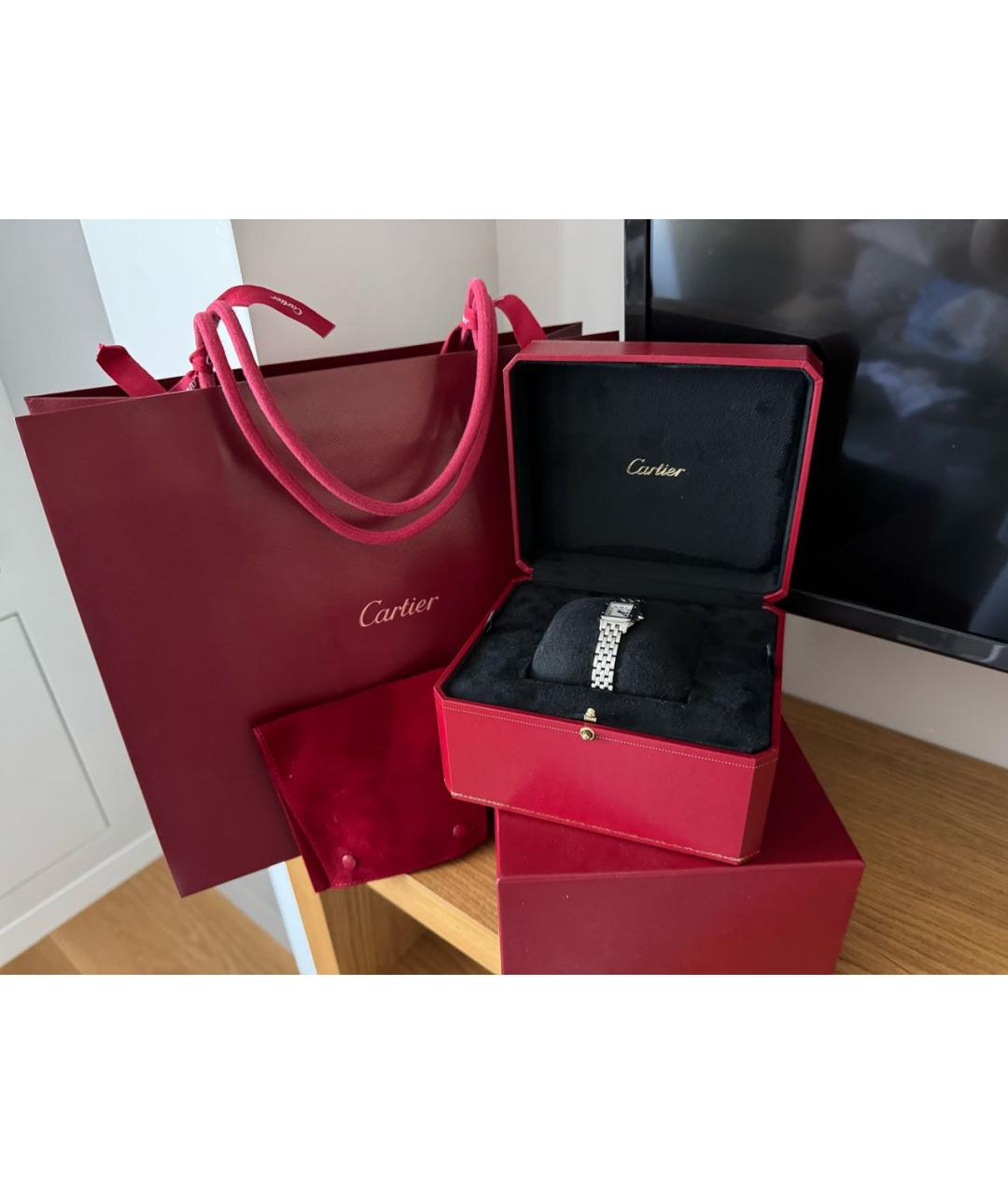 CARTIER Серебряные металлические часы, фото 4