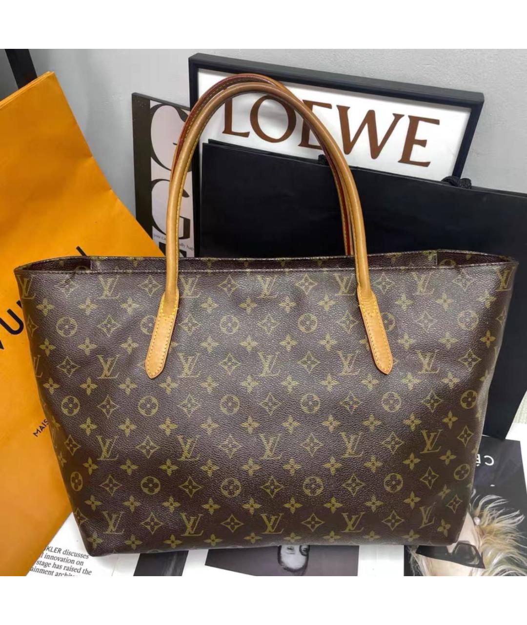LOUIS VUITTON Коричневая канва сумка тоут, фото 2