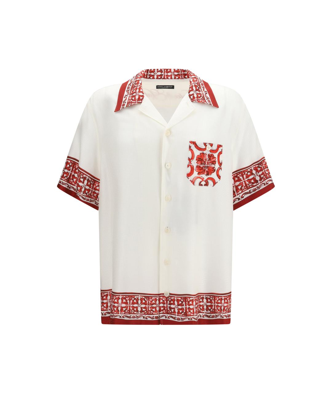 DOLCE&GABBANA Мульти шелковая кэжуал рубашка, фото 1