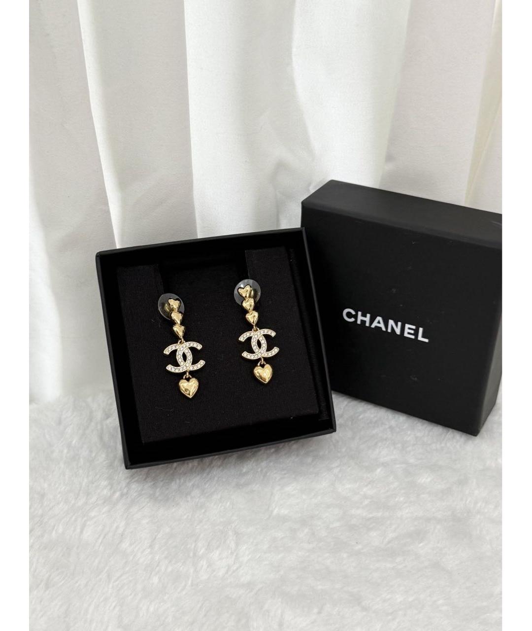 CHANEL Золотые серьги, фото 2