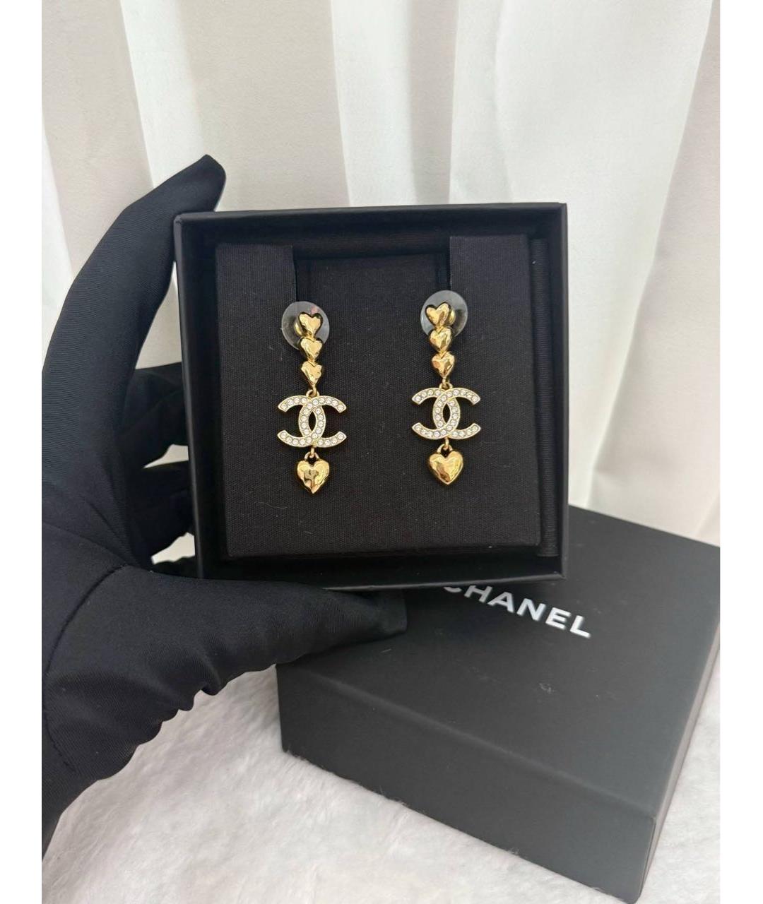 CHANEL Золотые серьги, фото 3